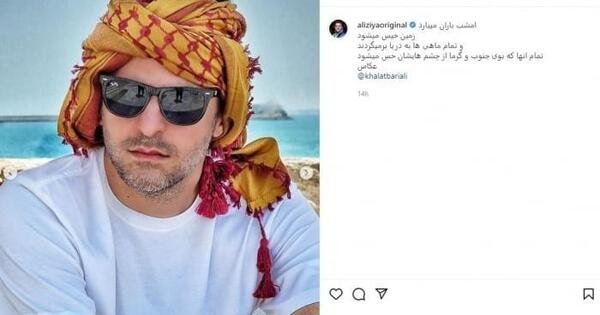 عکس همسر و فرزند علی ضیا