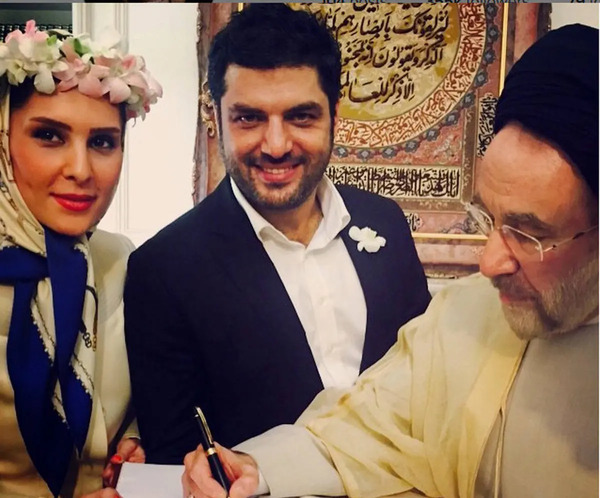 عکس سام درخشانی و همسر
