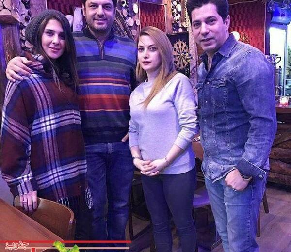 عکس سام درخشانی و همسر