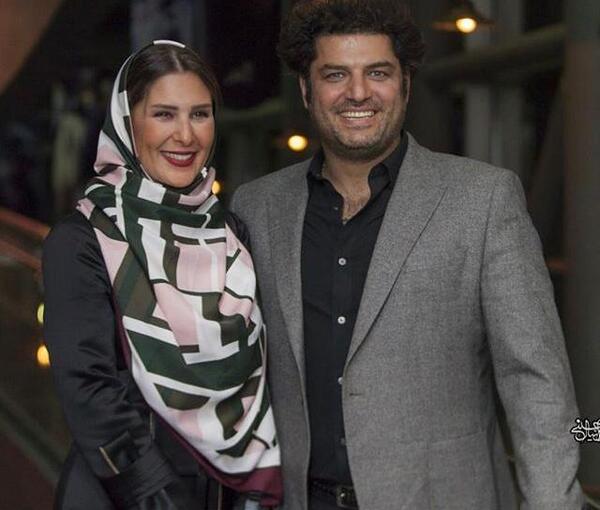 عکس سام درخشانی و همسر