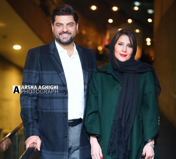 عکس سام درخشانی و همسر