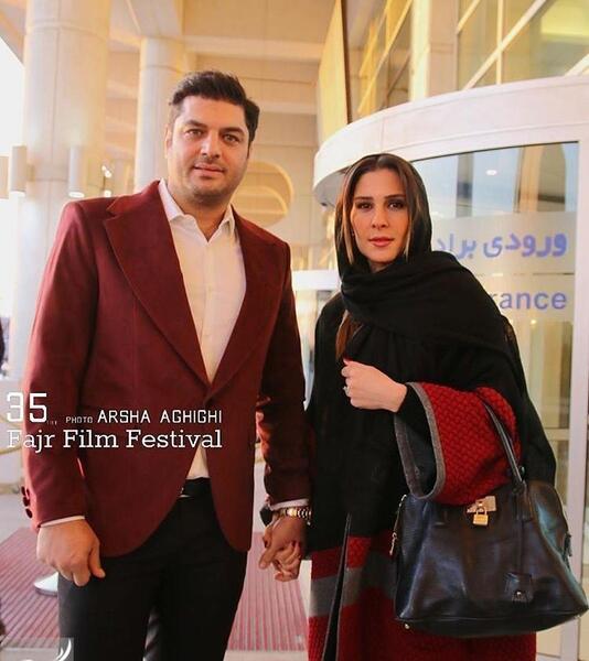 عکس سام درخشانی و همسر