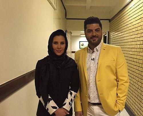 عکس سام درخشانی با همسر