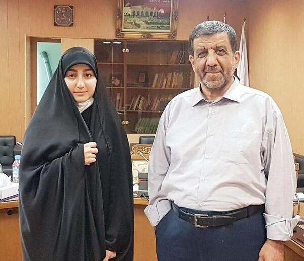 عکس همسر زینب قاسم سلیمانی