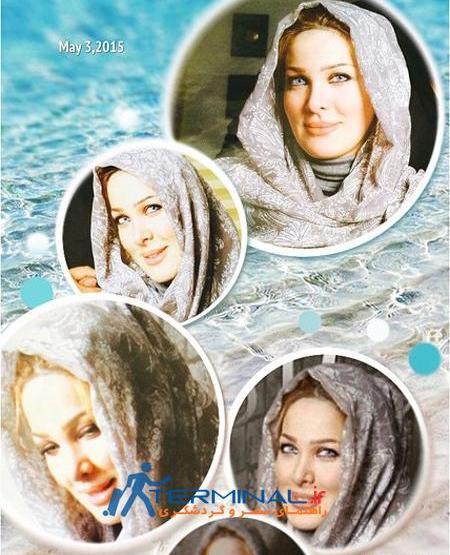 عکس رضا صادقی و همسر و فرزندانش