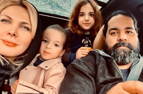 عکس های رضا صادقی و همسر و فرزندش