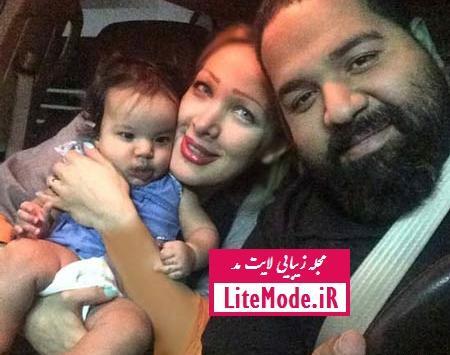 عکس های رضا صادقی و همسر و فرزندش