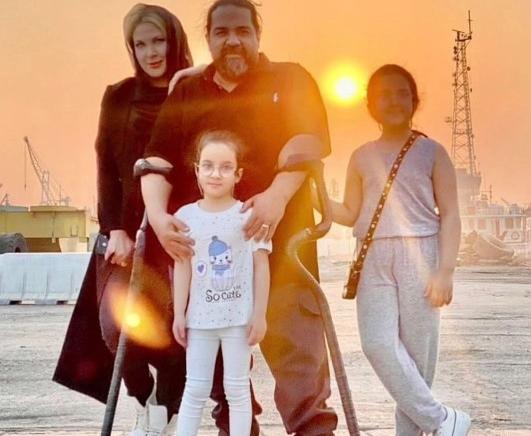 عکس های رضا صادقی و همسر و فرزندش