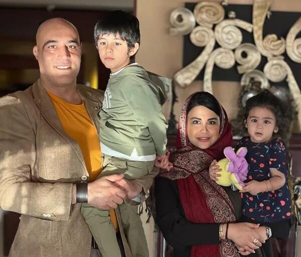 عکس همسر و فرزندان داریوش ارجمند