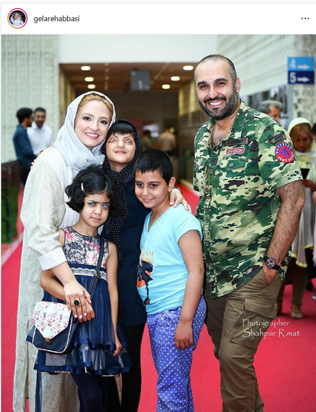 عکس همسر و فرزند گلاره عباسی
