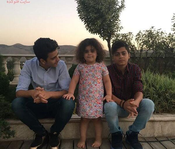 عکس همسر و بچه علی کریمی