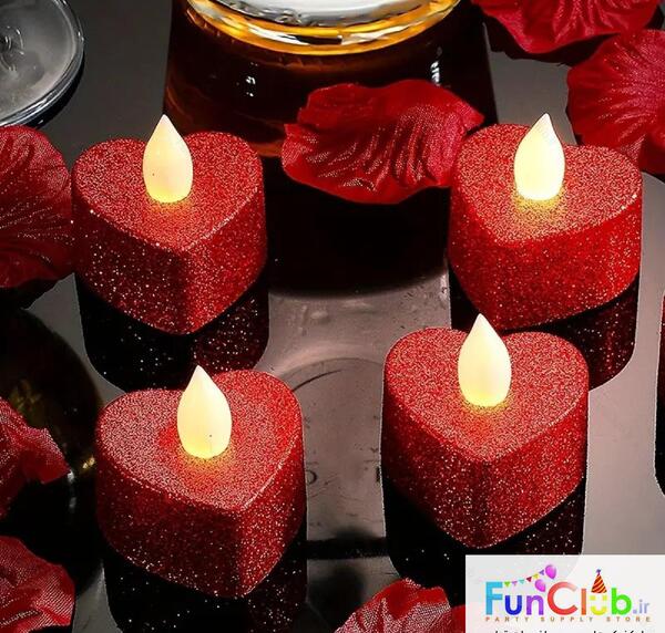 عکس شمع قرمز ساده