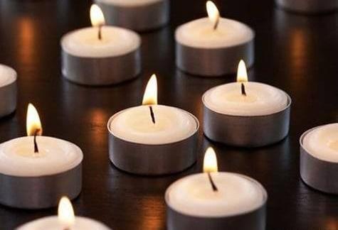 عکس شمع قرمز ساده