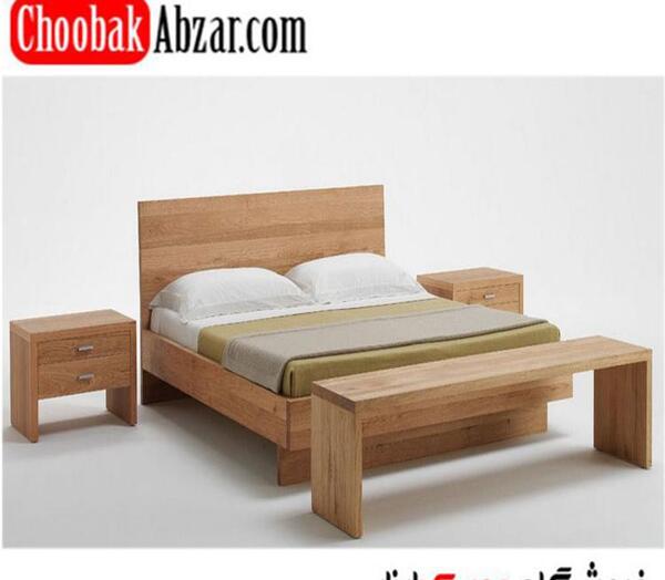 عکس تخت خواب ساده دونفره