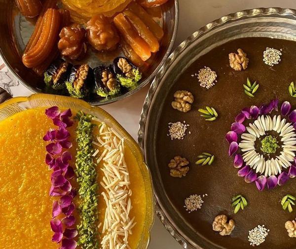 عکس از سفره افطار ماه رمضان ساده
