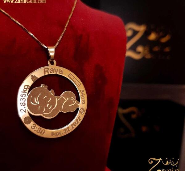 عکس گردنبند طلای بچه گانه