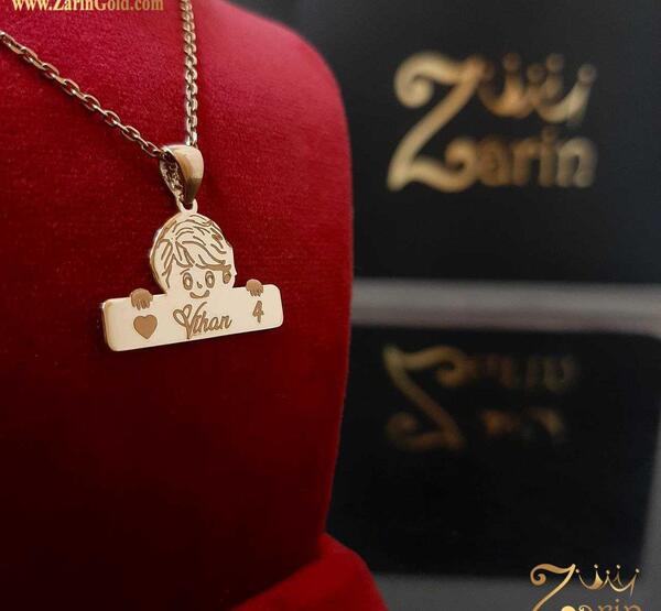 عکس گردنبند طلای بچه گانه