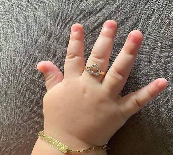 عکس انگشتر طلا نوزادی