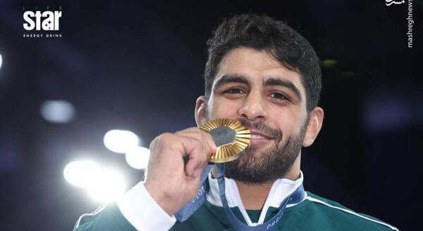 عکس مدال طلا المپیک کشتی