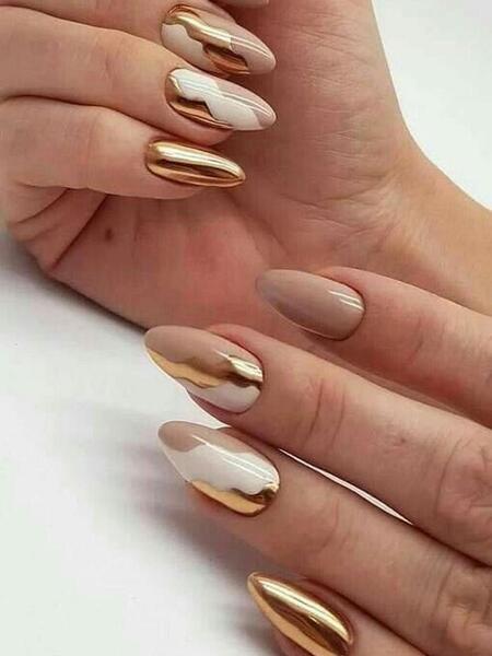 عکس لاک طلایی