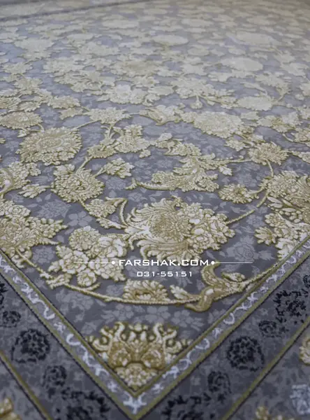عکس فرش طلاکوب طوسی