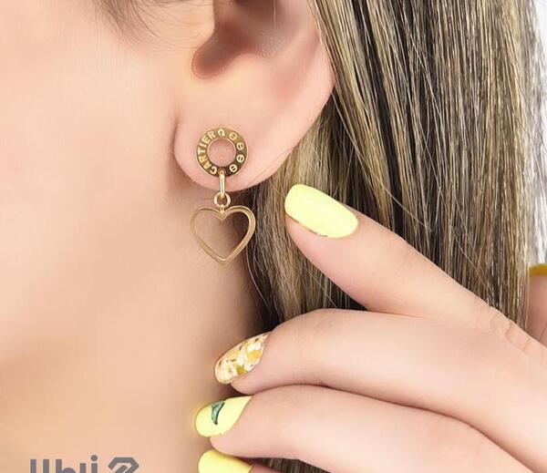عکس گوشواره طلا کارتیه