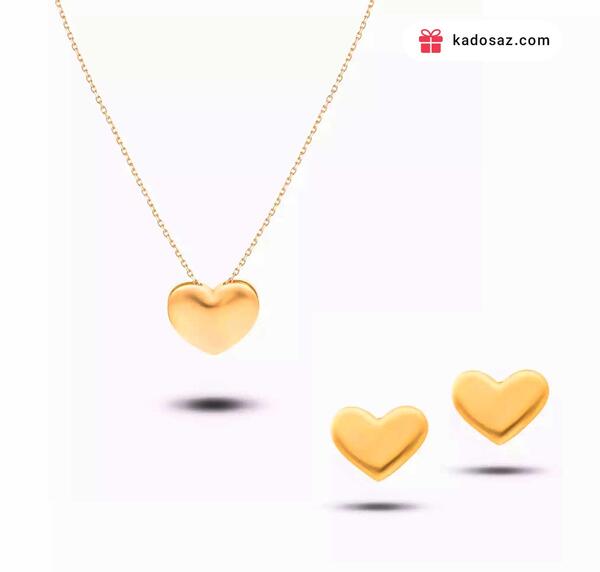 عکس نیم ست طلا قلبی