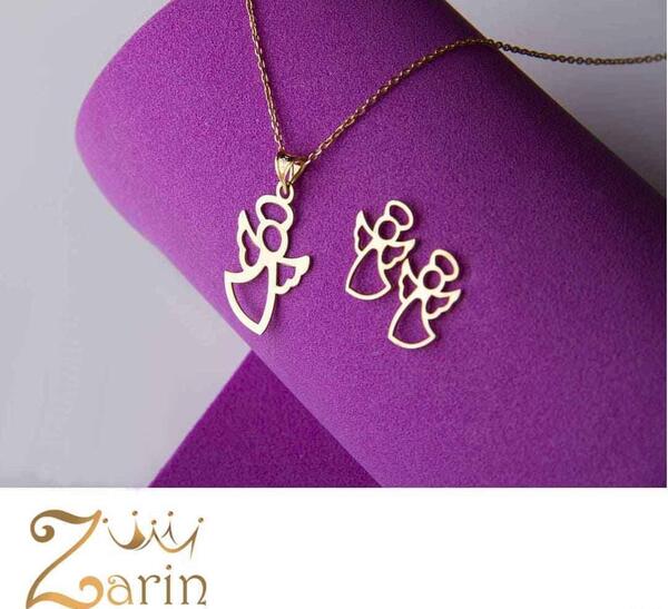 عکس گردنبند طلا فرشته