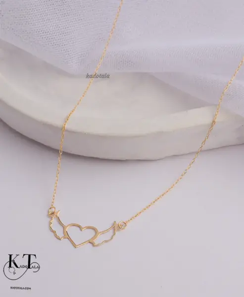 عکس گردنبند طلا فرشته