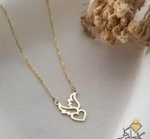 عکس گردنبند طلا بال فرشته