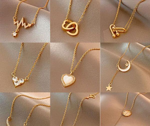 عکس گردنبند فانتزی طلا