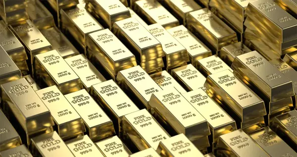 عکس شمش طلای واقعی
