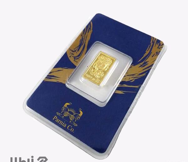 عکس شمش طلای کوچک