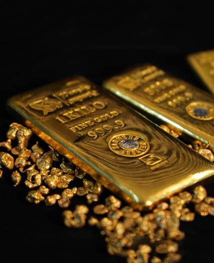 عکس شمش طلای کوچک