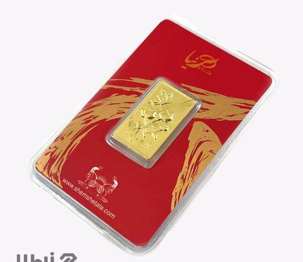 عکس شمش طلای یک گرمی