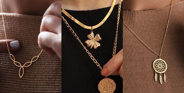 عکس گردنبند طلای شیک