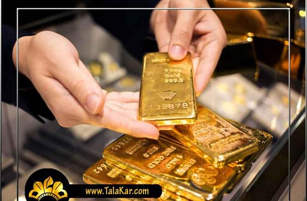 عکس شمش طلا بزرگ