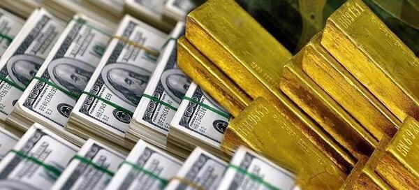 عکس شمش طلا و دلار برای پروفایل