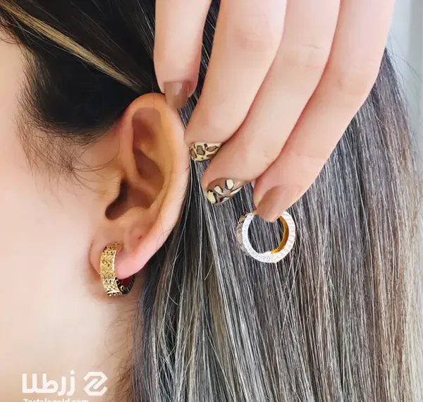 عکس گوشواره طلا حلقه ای جدید