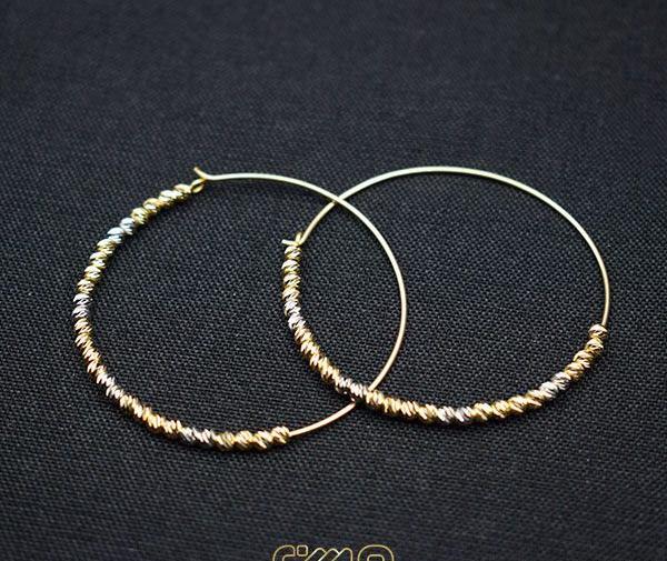 عکس گوشواره طلا حلقه ای جدید