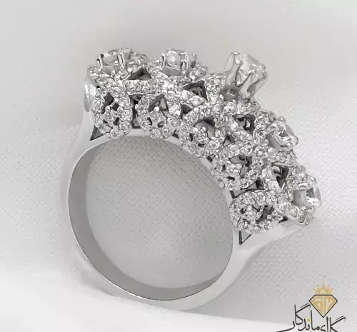 عکس حلقه طلا نگین دار