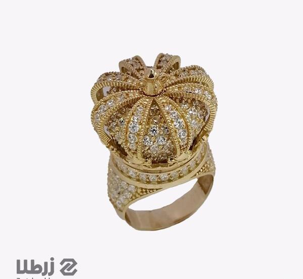 عکس حلقه طلا نگین دار