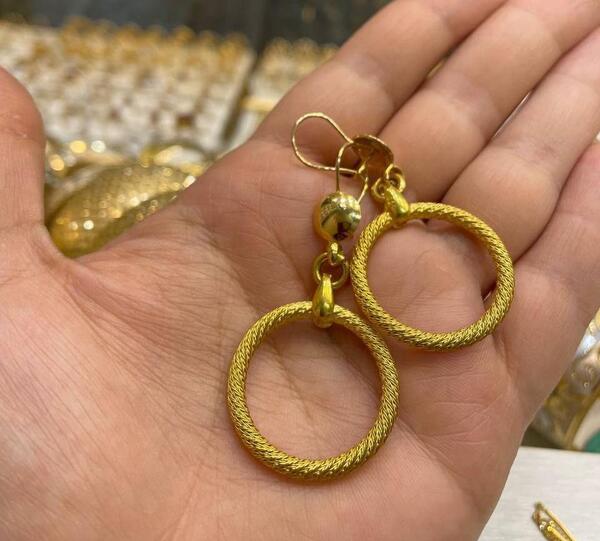 عکس گوشواره طلا جدید حلقه ای
