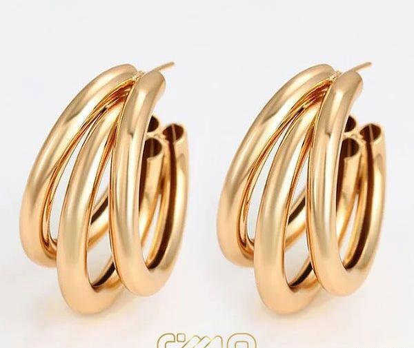 عکس گوشواره طلا جدید حلقه ای