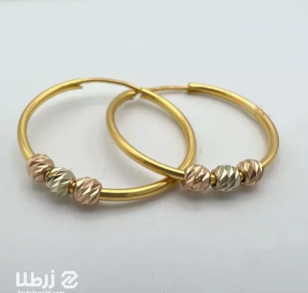 عکس گوشواره طلا جدید حلقه ای