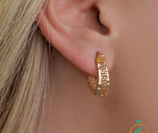 عکس گوشواره طلا جدید حلقه ای