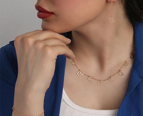 عکس سرویس طلا پروانه ای