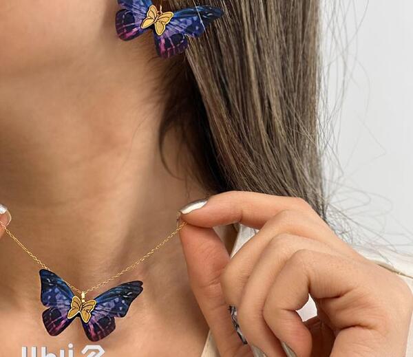 عکس سرویس طلا پروانه ای