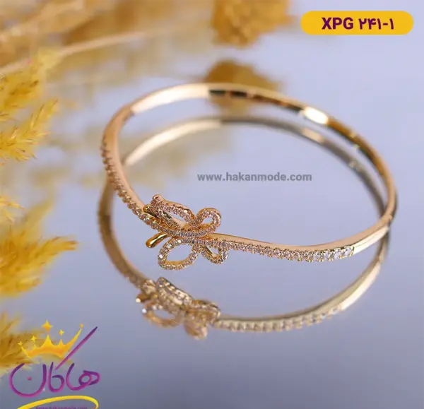 عکس دستبند طلا پروانه