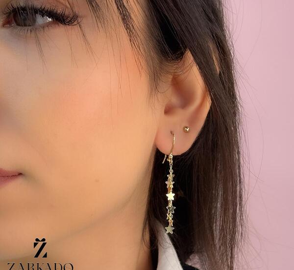 عکس گوشواره اویز طلا